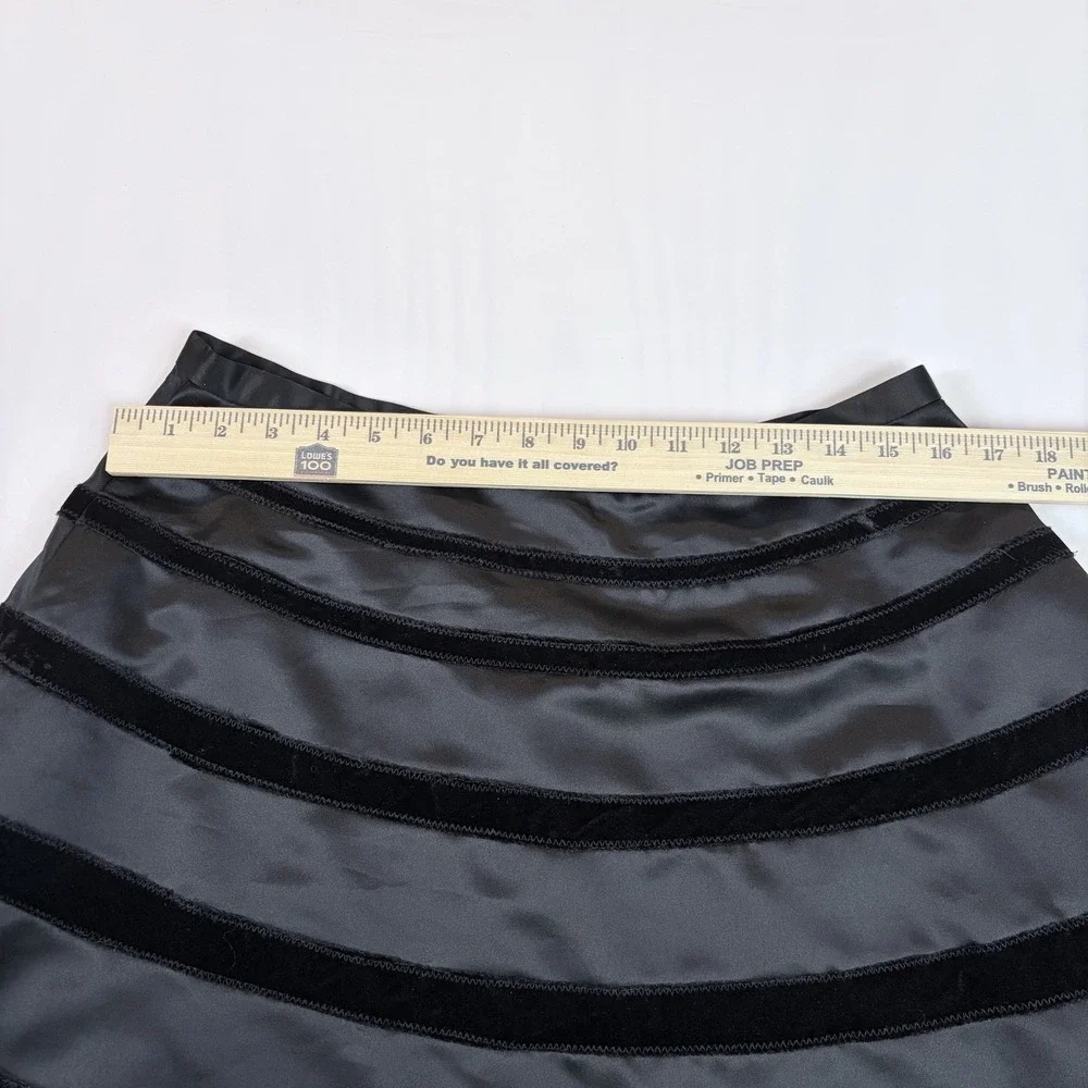 Behnaz Sarafpour for Target Women's Black w/‎ Velvet Stripes Circle Skirt – Sz M